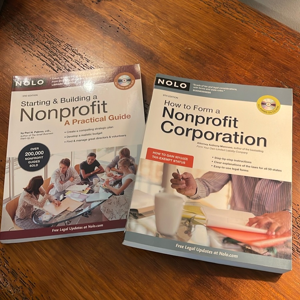 Starting a non profit ?  These books will be so valuable to you !